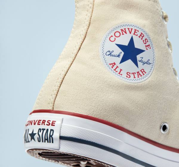 Zapatillas Altas Converse Chuck Taylor All Star Natural Ivory Tenis Beige | CV-067AMX