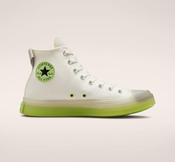 Zapatillas Altas Converse Chuck Taylor All Star CX Crafted Stripes Tenis Verde Claro | CV-083FJQ