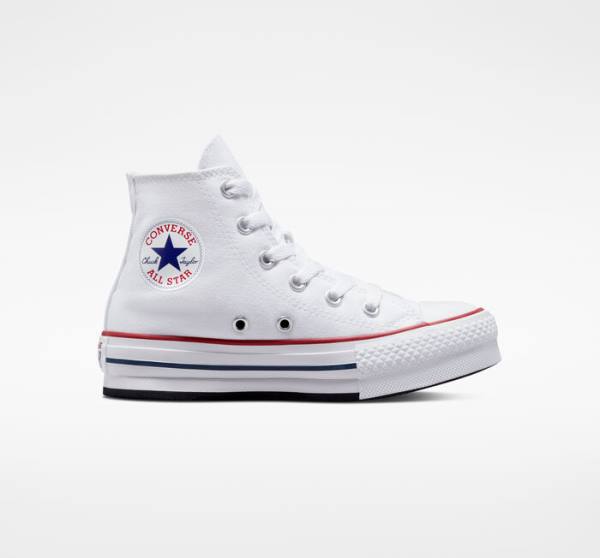 Zapatillas Altas Converse Chuck Taylor All Star Lift Plataforma Tenis Blancas Rojas Oscuro Azul Marino | CV-104OEV