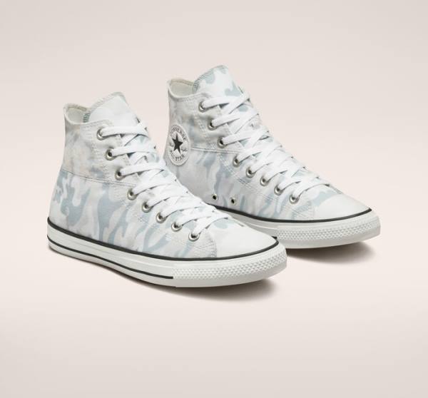 Zapatillas Altas Converse Chuck Taylor All Star Split Panel Camo Tenis Blancas Gris | CV-134JUN