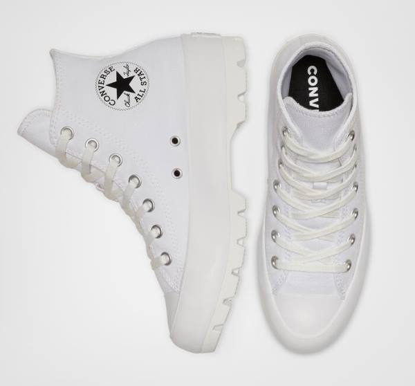 Zapatillas Altas Converse Chuck Taylor All Star Lugged Tenis Blancas Negras Blancas | CV-152ZQL