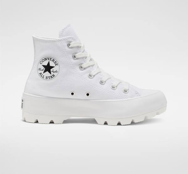 Zapatillas Altas Converse Chuck Taylor All Star Lugged Tenis Blancas Negras Blancas | CV-152ZQL