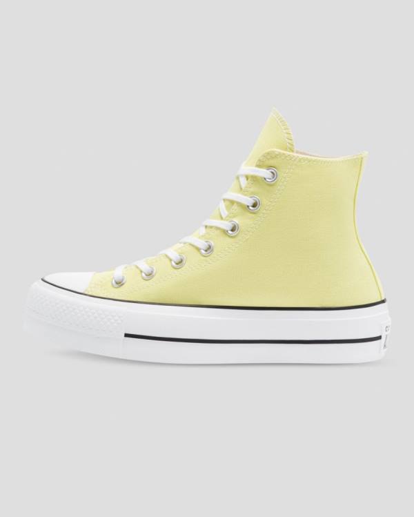 Zapatillas Altas Converse Chuck Taylor All Star Lift Seasonal Colour Tenis Amarillo | CV-179AYO