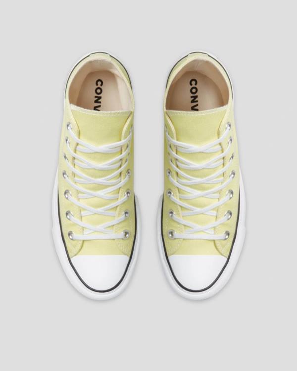 Zapatillas Altas Converse Chuck Taylor All Star Lift Seasonal Colour Tenis Amarillo | CV-179AYO