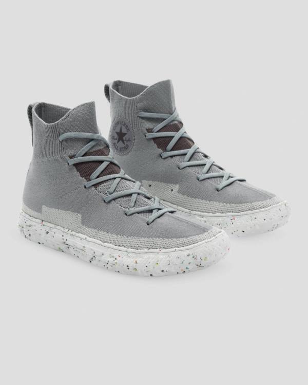 Zapatillas Altas Converse Chuck Taylor All Star Renew Crater Knit Tenis Gris | CV-274NFR