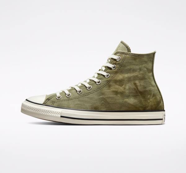 Zapatillas Altas Converse Chuck Taylor All Star Washed Lona Tenis Verde Menta | CV-275MOI