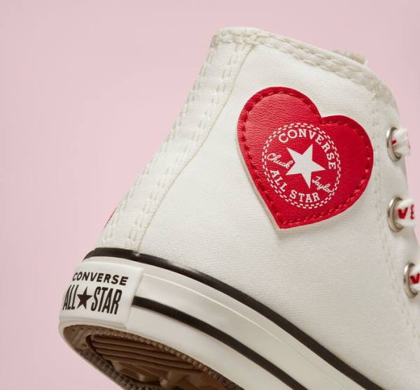 Zapatillas Altas Converse Chuck Taylor All Star Crafted with Love Tenis Blancas Rojas | CV-571OWC