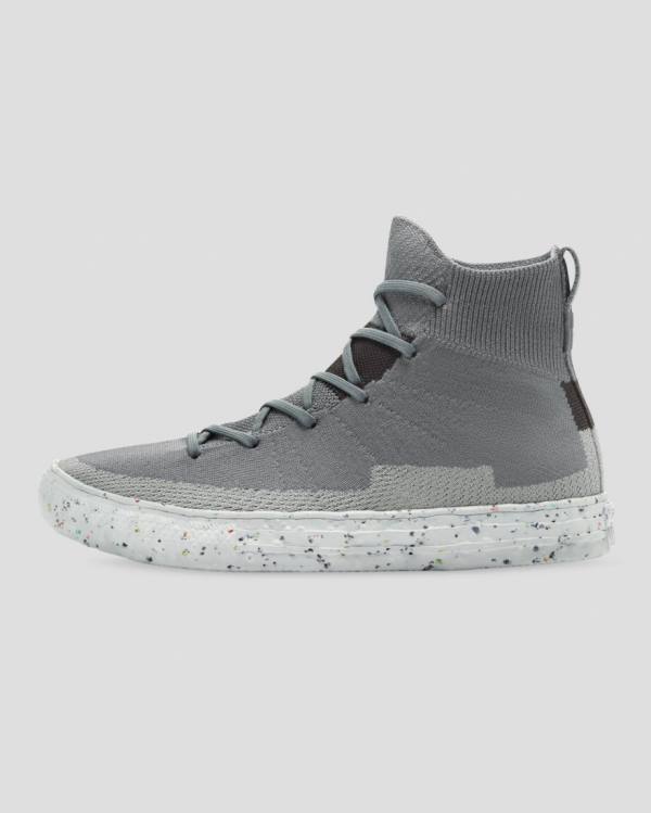 Zapatillas Altas Converse Chuck Taylor All Star Renew Crater Knit Tenis Gris | CV-583QRB