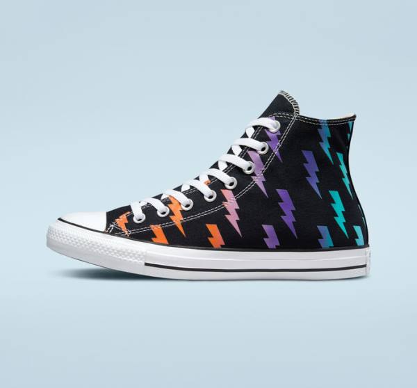 Zapatillas Altas Converse Chuck Taylor All Star Archive Prints Tenis Negras Azules Turquesa | CV-591KXP