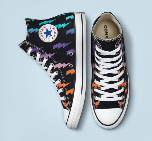 Zapatillas Altas Converse Chuck Taylor All Star Archive Prints Tenis Negras Azules Turquesa | CV-591KXP