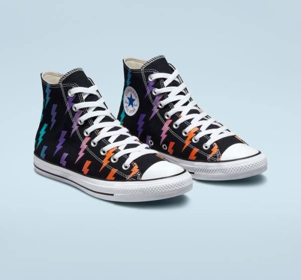 Zapatillas Altas Converse Chuck Taylor All Star Archive Prints Tenis Negras Azules Turquesa | CV-591KXP