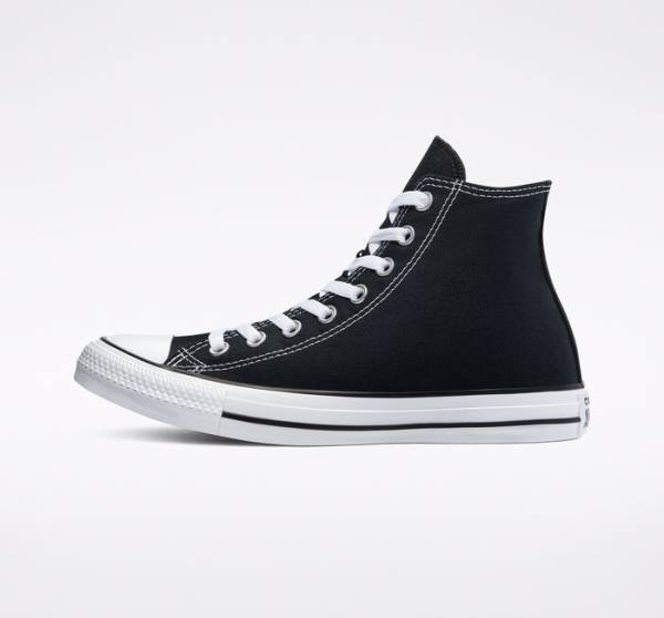 Zapatillas Altas Converse Chuck Taylor All Star Black Tenis Negras | CV-701ZUG