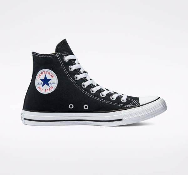 Zapatillas Altas Converse Chuck Taylor All Star Black Tenis Negras | CV-701ZUG