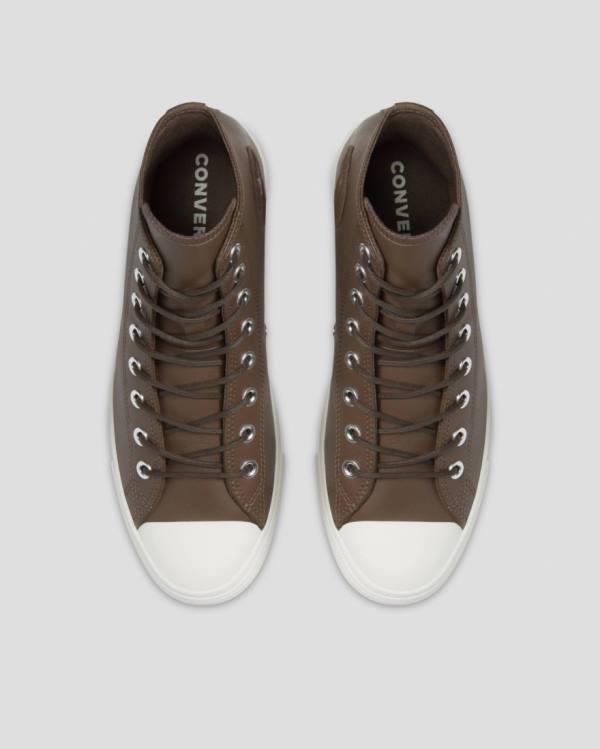 Zapatillas Altas Converse Chuck Taylor All Star Seasonal Cuero Tenis Marrones | CV-709XRO