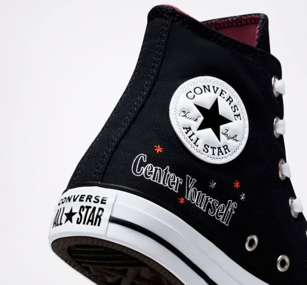 Zapatillas Altas Converse Chuck Taylor All Star You Are On The Right Path Tenis Negras Blancas | CV-719UHF