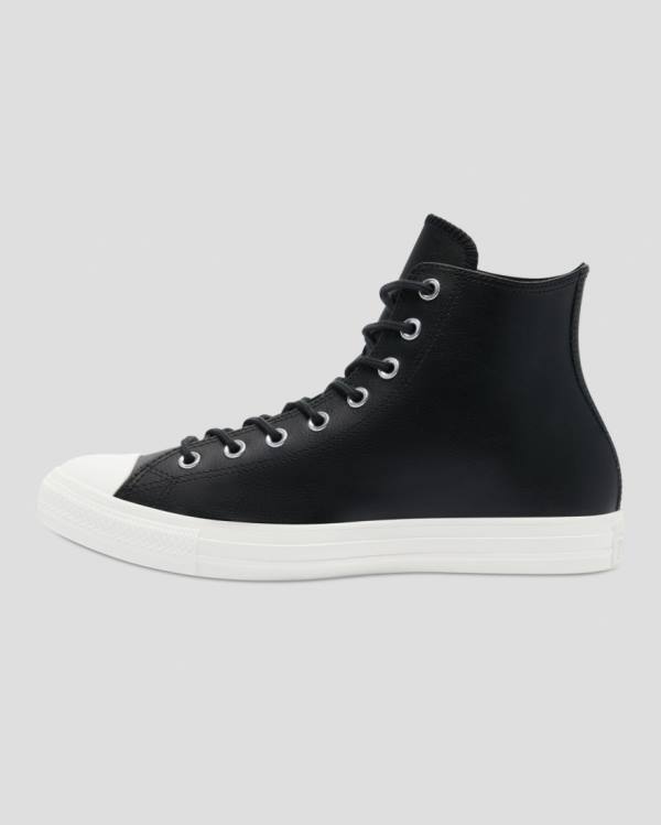 Zapatillas Altas Converse Chuck Taylor All Star Seasonal Cuero Tenis Negras | CV-746HCG