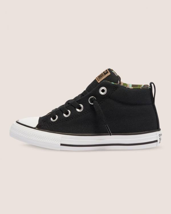 Zapatillas Altas Converse Chuck Taylor All Star Calle Digi Camo Tenis Negras | CV-756KBI