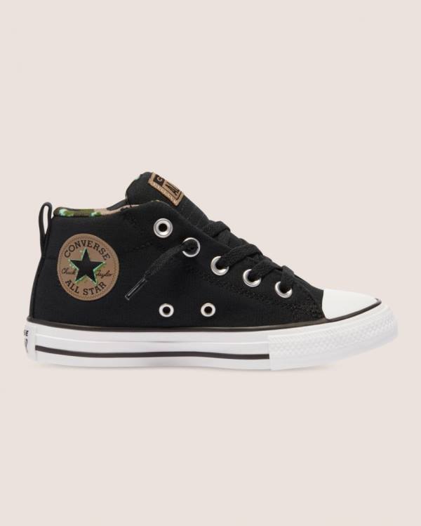 Zapatillas Altas Converse Chuck Taylor All Star Calle Digi Camo Tenis Negras | CV-756KBI