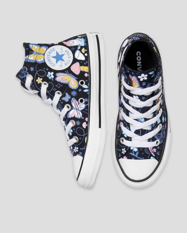 Zapatillas Altas Converse Chuck Taylor All Star Butterfly Fun Tenis Negras | CV-768TVU