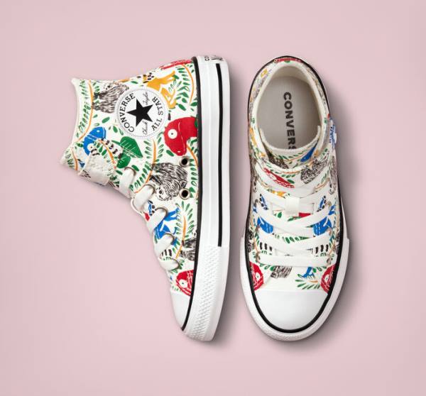 Zapatillas Altas Converse Chuck Taylor All Star Easy-On Multicolored Animals Tenis Multicolor | CV-827IST