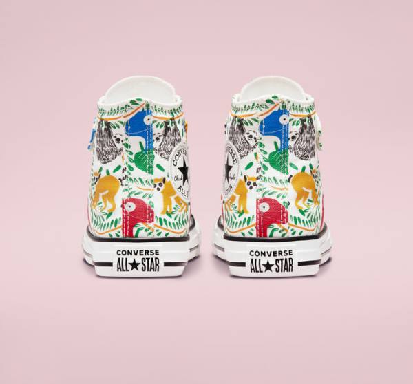 Zapatillas Altas Converse Chuck Taylor All Star Easy-On Multicolored Animals Tenis Multicolor | CV-827IST