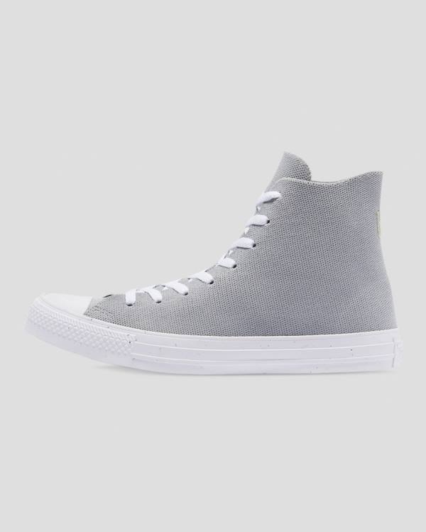 Zapatillas Altas Converse Chuck Taylor All Star Renew Knit Tenis Gris | CV-852BCP