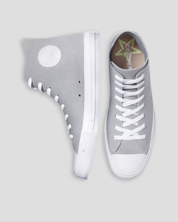 Zapatillas Altas Converse Chuck Taylor All Star Renew Knit Tenis Gris | CV-852BCP