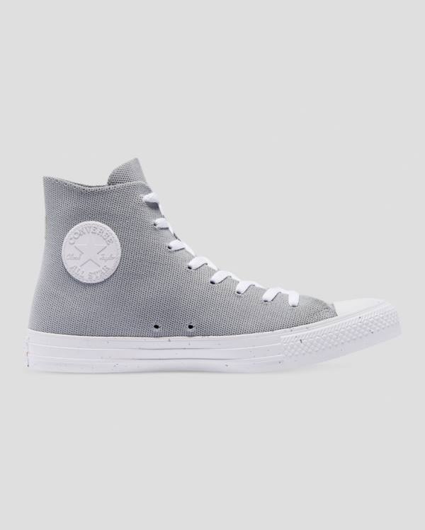 Zapatillas Altas Converse Chuck Taylor All Star Renew Knit Tenis Gris | CV-852BCP