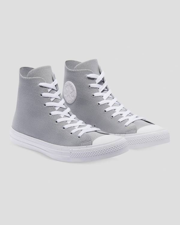 Zapatillas Altas Converse Chuck Taylor All Star Renew Knit Tenis Gris | CV-924SAN