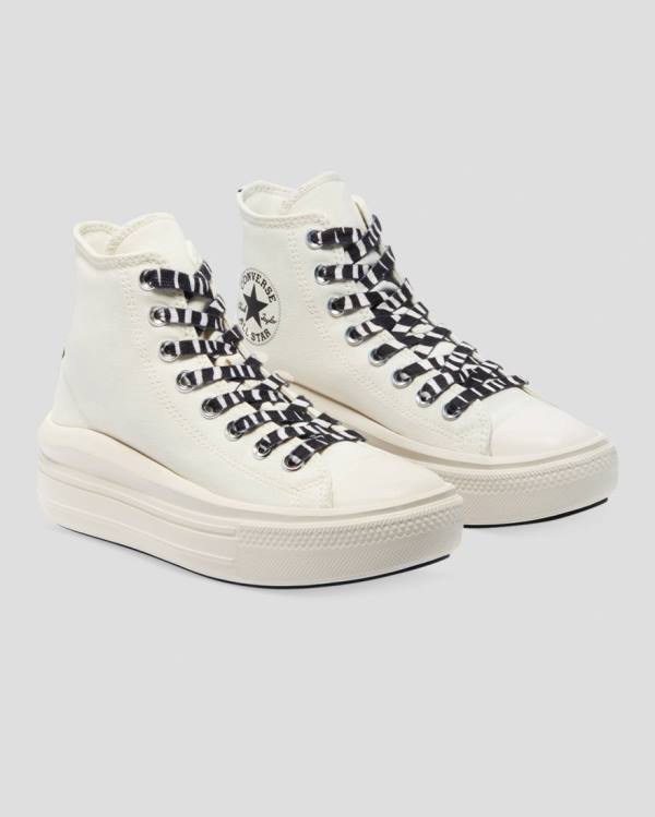 Zapatillas Altas Converse Chuck Taylor Move Zebra Print Plataforma Tenis Beige | CV-935STL