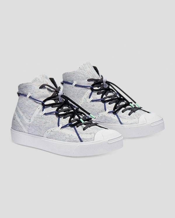 Zapatillas Altas Converse Jack Purcell Ralley Morphlon Tenis Gris | CV-829HYK