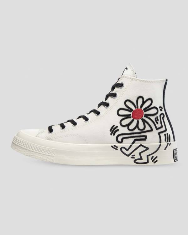 Zapatillas Altas Converse Keith Haring Chuck 70 Tenis Beige | CV-065NQI