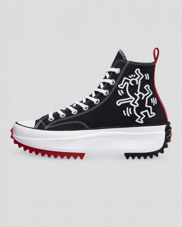 Zapatillas Altas Converse Keith Haring Run Star Hike Tenis Negras | CV-984TLU