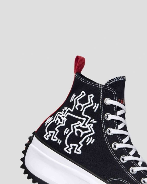 Zapatillas Altas Converse Keith Haring Run Star Hike Tenis Negras | CV-984TLU