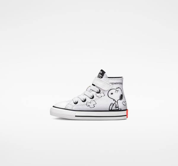 Zapatillas Altas Converse Peanuts Chuck Taylor All Star Easy-On Tenis Blancas Negras Rojas | CV-235ZSM