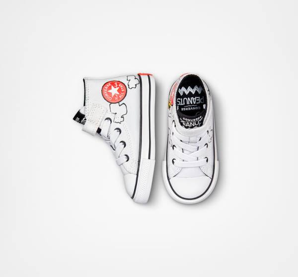 Zapatillas Altas Converse Peanuts Chuck Taylor All Star Easy-On Tenis Blancas Negras Rojas | CV-235ZSM