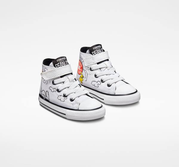 Zapatillas Altas Converse Peanuts Chuck Taylor All Star Easy-On Tenis Blancas Negras Rojas | CV-235ZSM