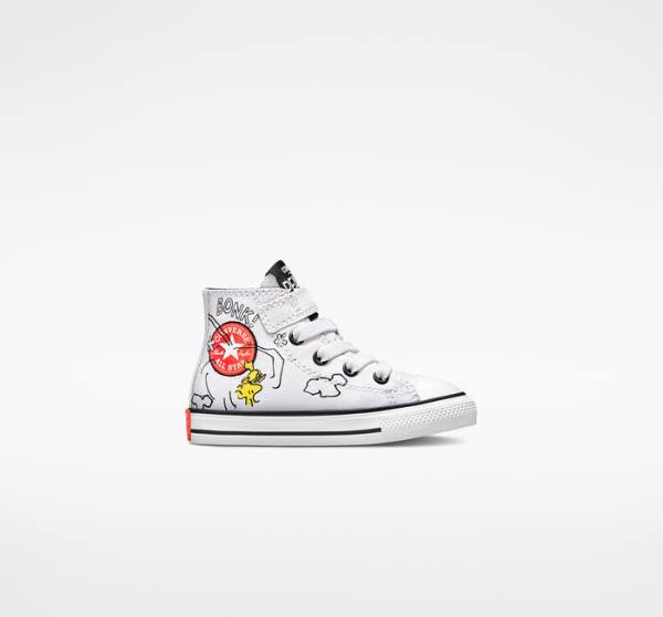 Zapatillas Altas Converse Peanuts Chuck Taylor All Star Easy-On Tenis Blancas Negras Rojas | CV-235ZSM