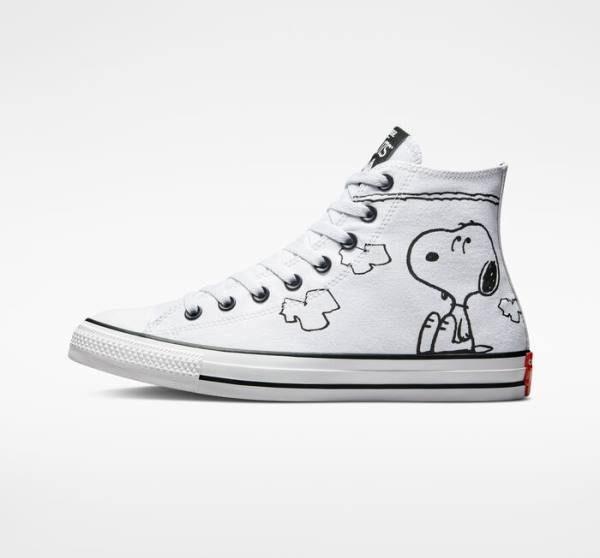 Zapatillas Altas Converse Peanuts Chuck Taylor All Star Tenis Blancas Negras Rojas | CV-326AIT