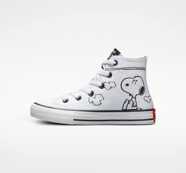 Zapatillas Altas Converse Peanuts Chuck Taylor All Star Tenis Blancas Negras Rojas | CV-591HMT