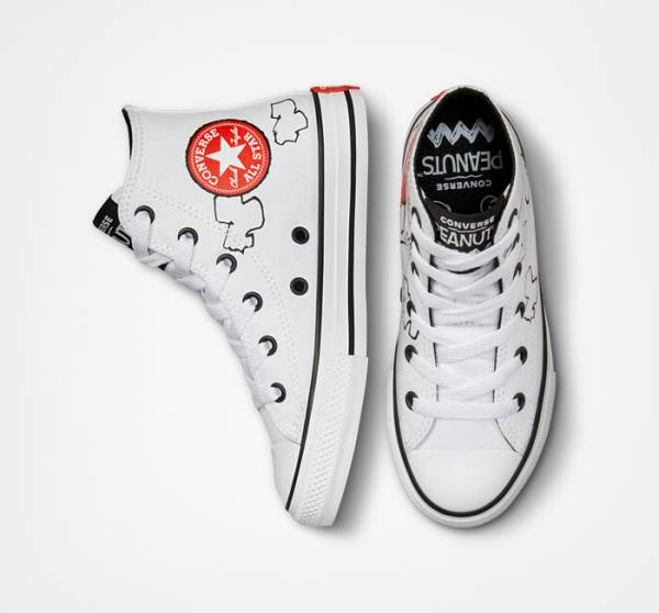 Zapatillas Altas Converse Peanuts Chuck Taylor All Star Tenis Blancas Negras Rojas | CV-591HMT