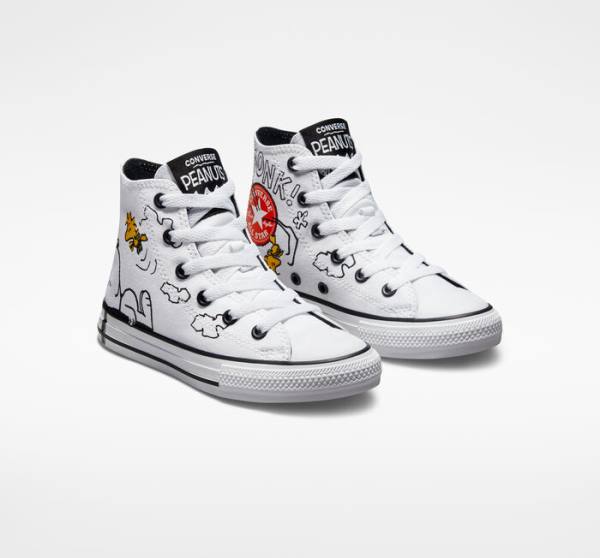 Zapatillas Altas Converse Peanuts Chuck Taylor All Star Tenis Blancas Negras Rojas | CV-591HMT