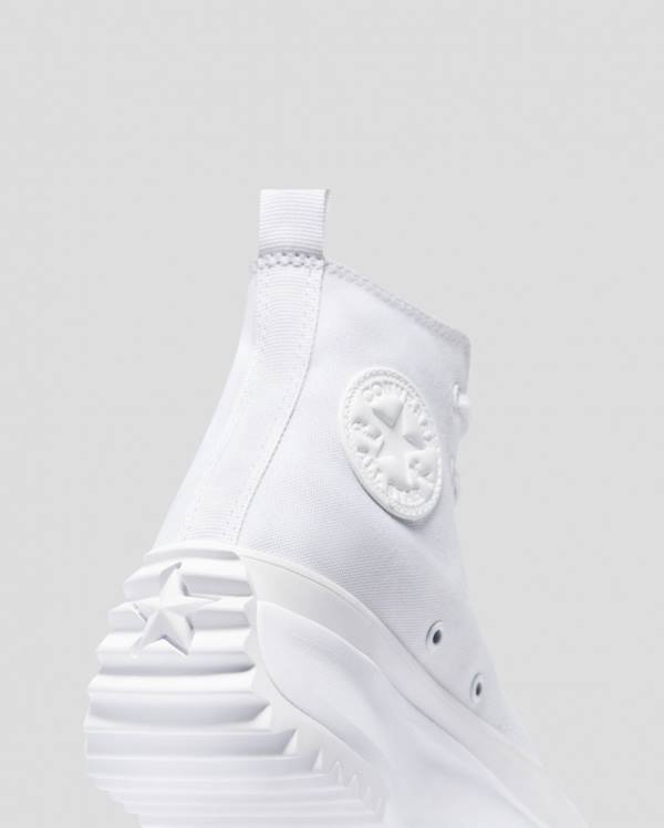 Zapatillas Altas Converse Run Star Hike All White Tenis Blancas | CV-875RWM