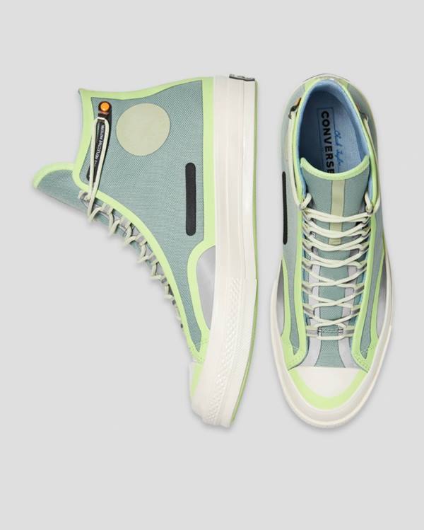 Zapatillas Altas Converse Seam Tape Chuck 70 Tenis Verde | CV-865DNH