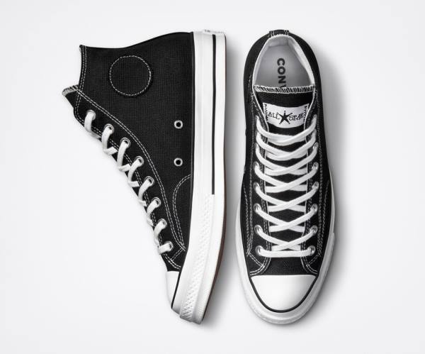 Zapatillas Altas Converse Stussy Chuck 70 Tenis Negras Blancas | CV-402CBH