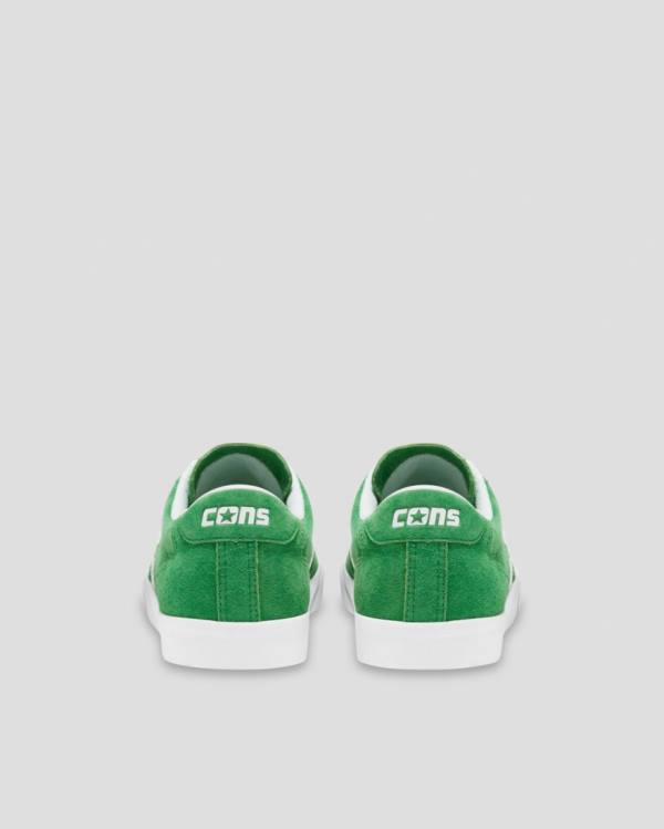 Zapatillas Bajas Converse Checkpoint Pro Pigskin Gamuza Tenis Verde | CV-904ZEY