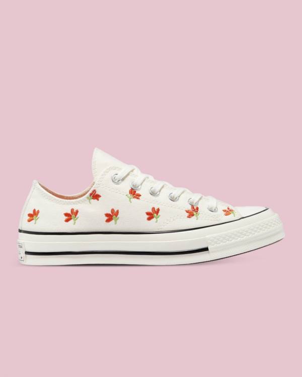 Zapatillas Bajas Converse Chuck 70 Embroidered Garden Party Tenis Beige | CV-459PXM