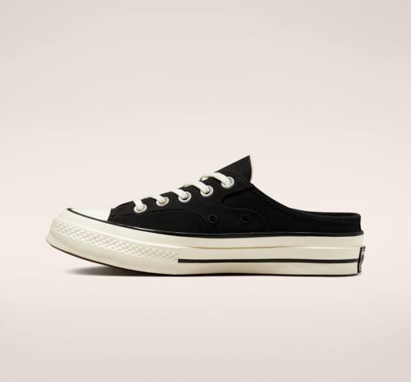 Zapatillas Bajas Converse Chuck 70 Mule Tenis Negras | CV-865IEQ