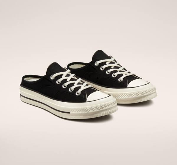 Zapatillas Bajas Converse Chuck 70 Mule Tenis Negras | CV-865IEQ