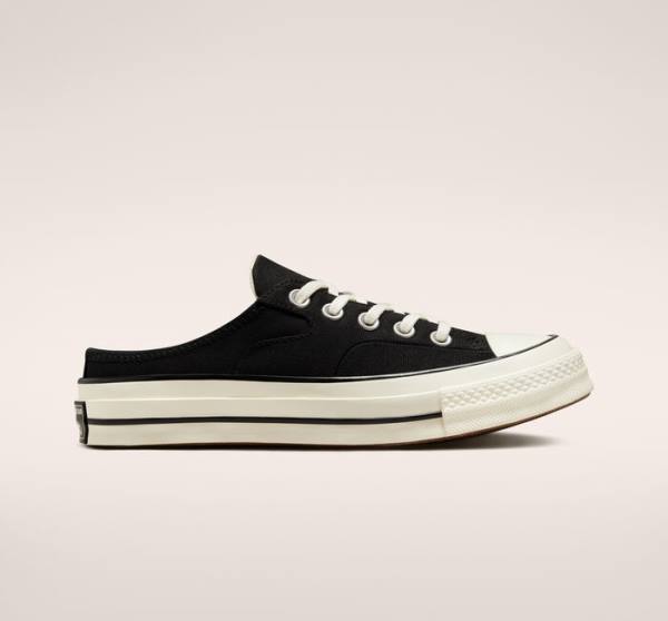 Zapatillas Bajas Converse Chuck 70 Mule Tenis Negras | CV-865IEQ